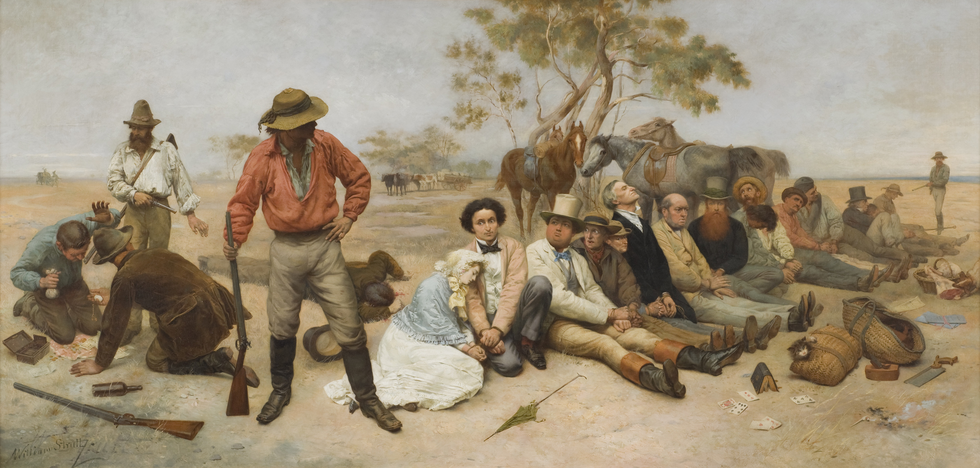 Wild Colonial Boys A painting of bushrangers